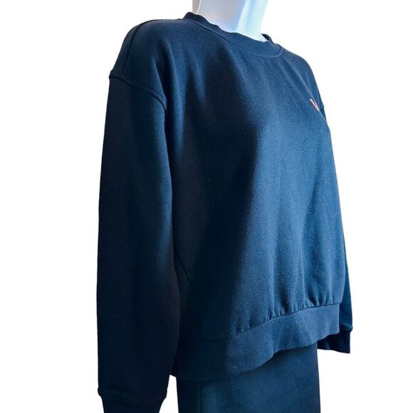 Vans Original Ronal Boxy Crew Black Pullover Black Women's Size S - Picture 4 of 9